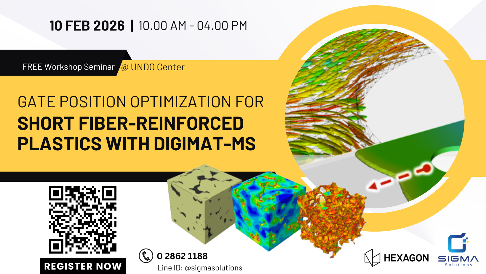 Gate Position Optimization for Short Fiber-Reinforced Plastics with Digimat-MS