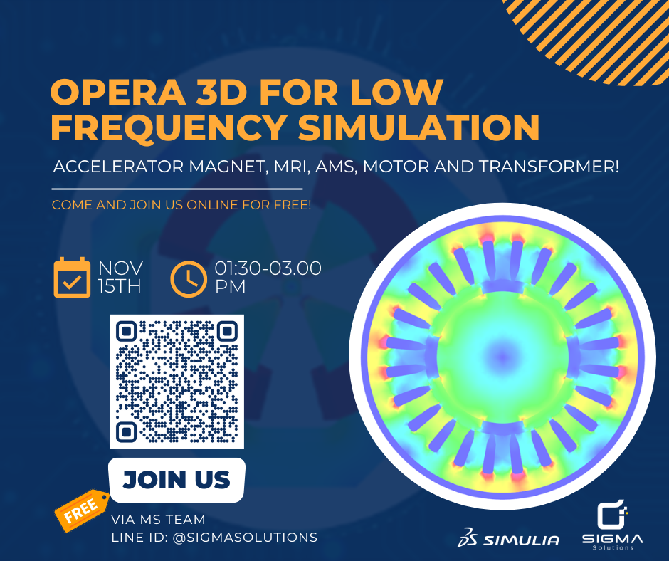 Opera 3D for Low Frequency Simulation