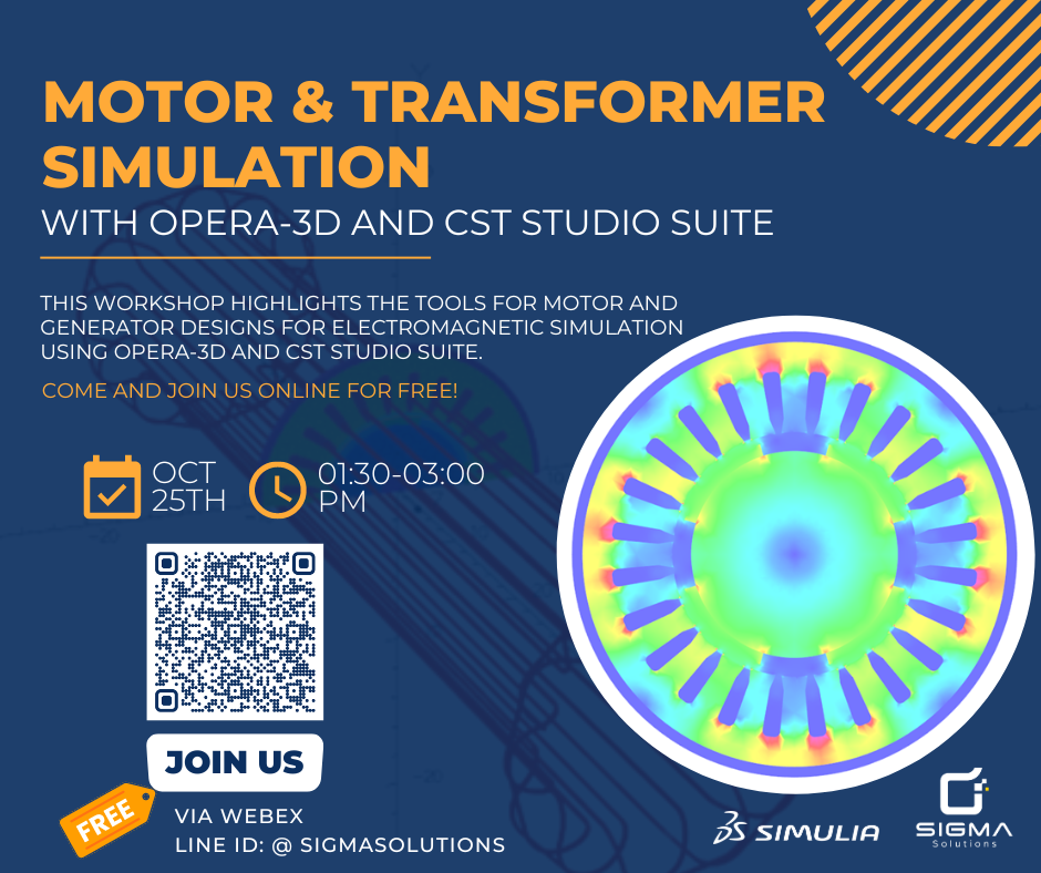 Motor & Transformer Simulation with Opera-3D and CST Studio Suite